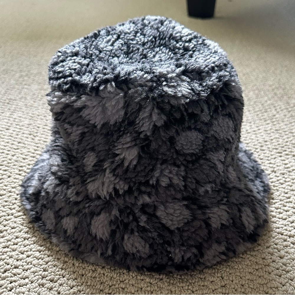 Coach Gray Patterned Bucket Hat - image 1